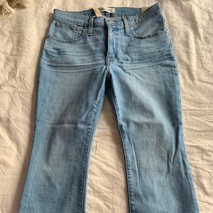 NWT Madewell Cali Demi Boot Cut Jeans 28P